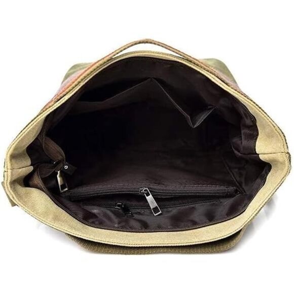 Womens Shoulder Bags Canvas Hobo Handbags Multi-Color Casual Messenger Bag - Picture 5 of 7